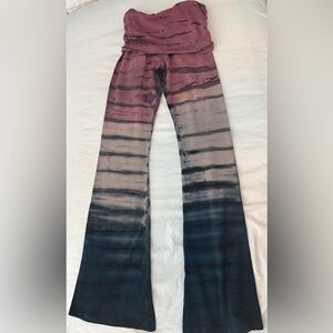 Hard Tail Purple and Blue Flare Pants